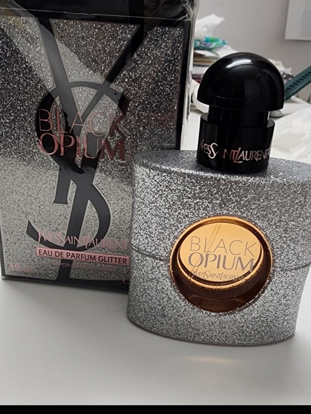 Black Opium Eau de Parfum Glitter Ysl Yves Saint Laurent New in box - Picture 1 of 1